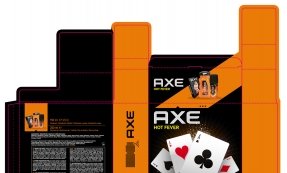 Axe promóciós csomagolás tervezés